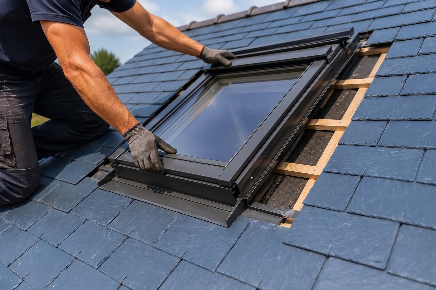 Installation et remplacement de Velux par Jessy Couverture à Chalais